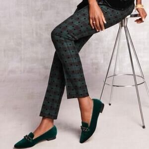 SLIM LEG PANTS BLACK WATCH TARTAN Sz 4 Holiday NWT